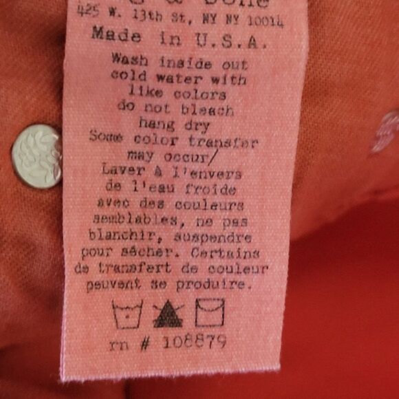 * * J BRAND BURGUNDY/WINE COLOUR SLIGHT STRETCH JEANS Final Discount - Picture 8 of 9